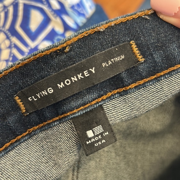 Flying Monkey patched jeans in perfect condition - Picture 12 of 13